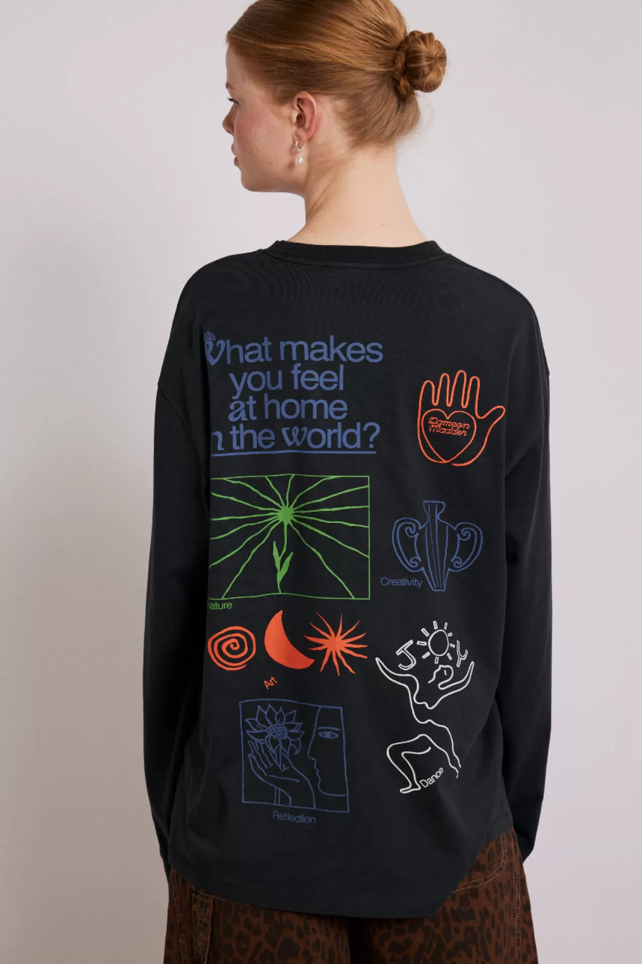 Cheap Damson Madder at home ls tee charcoal