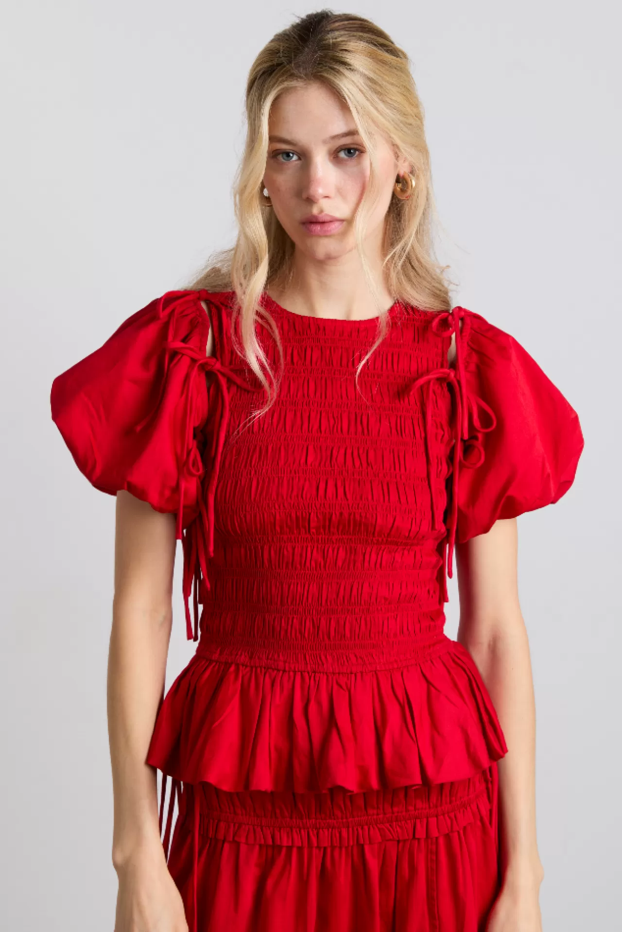 Best Damson Madder becca multi-way blouse - cherry