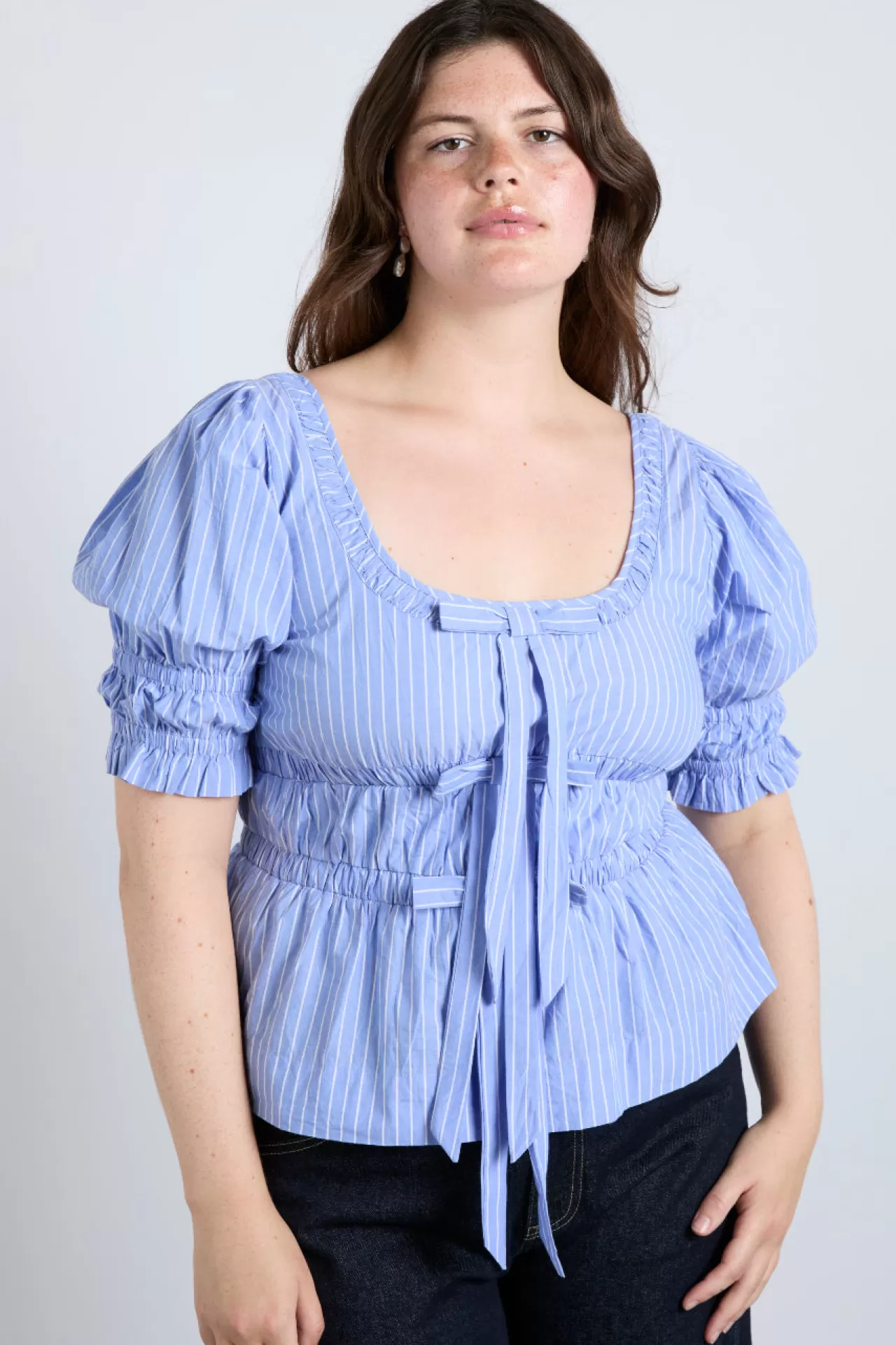 Online Damson Madder bianca blouse - blue