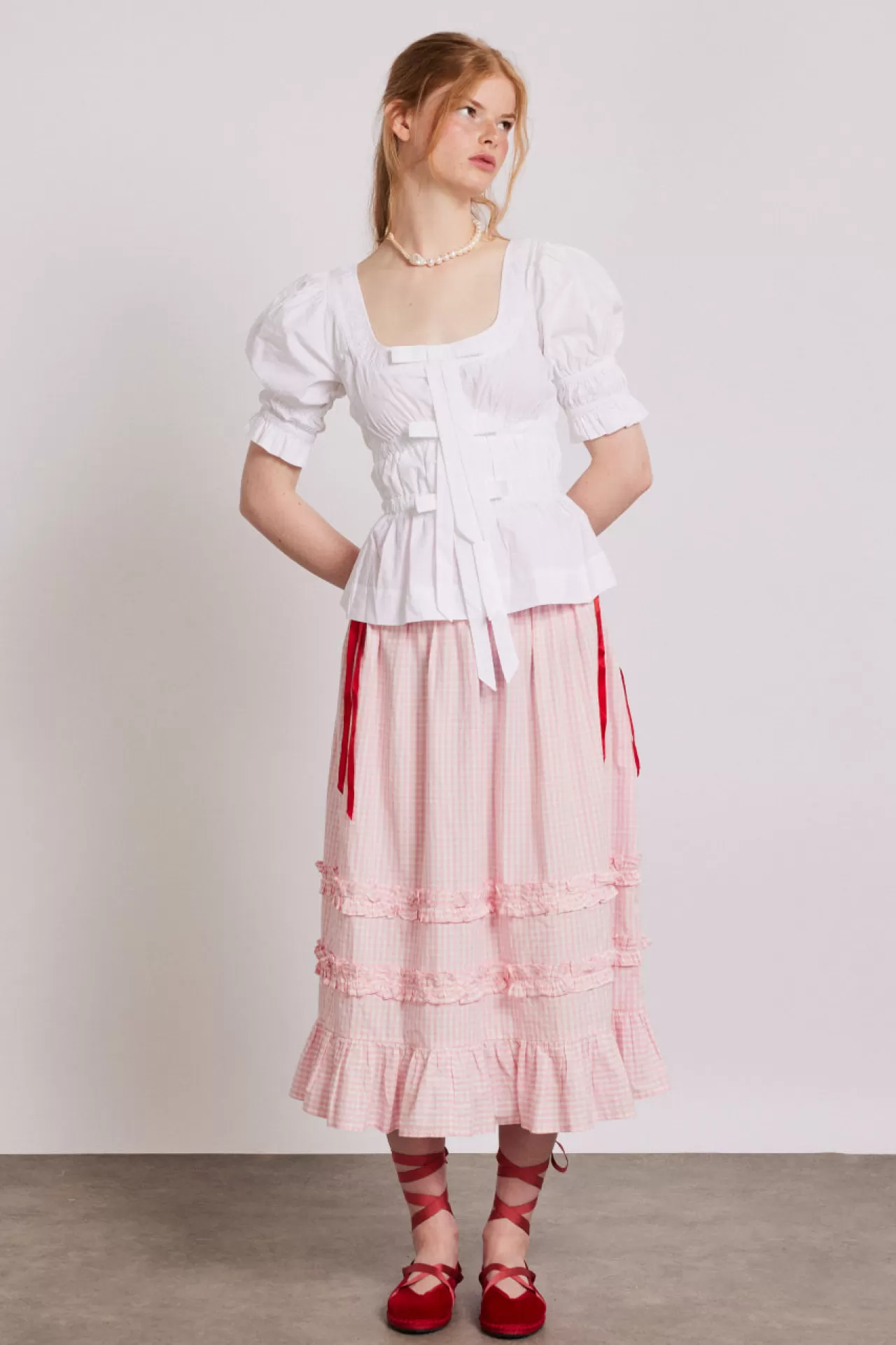 Best Damson Madder bianca blouse - white