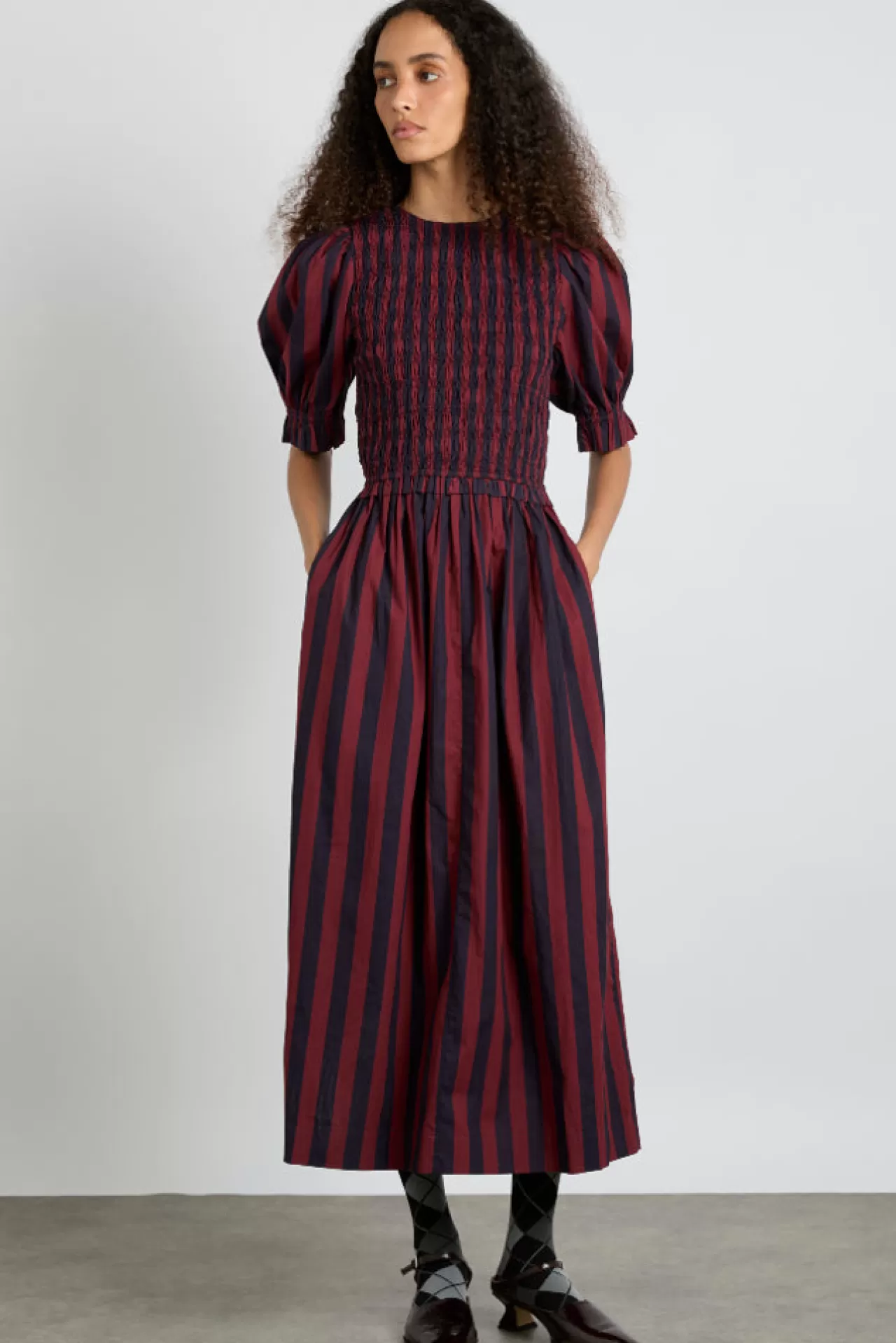 Cheap Damson Madder bluebelle midi dress - red/navy red/navy
