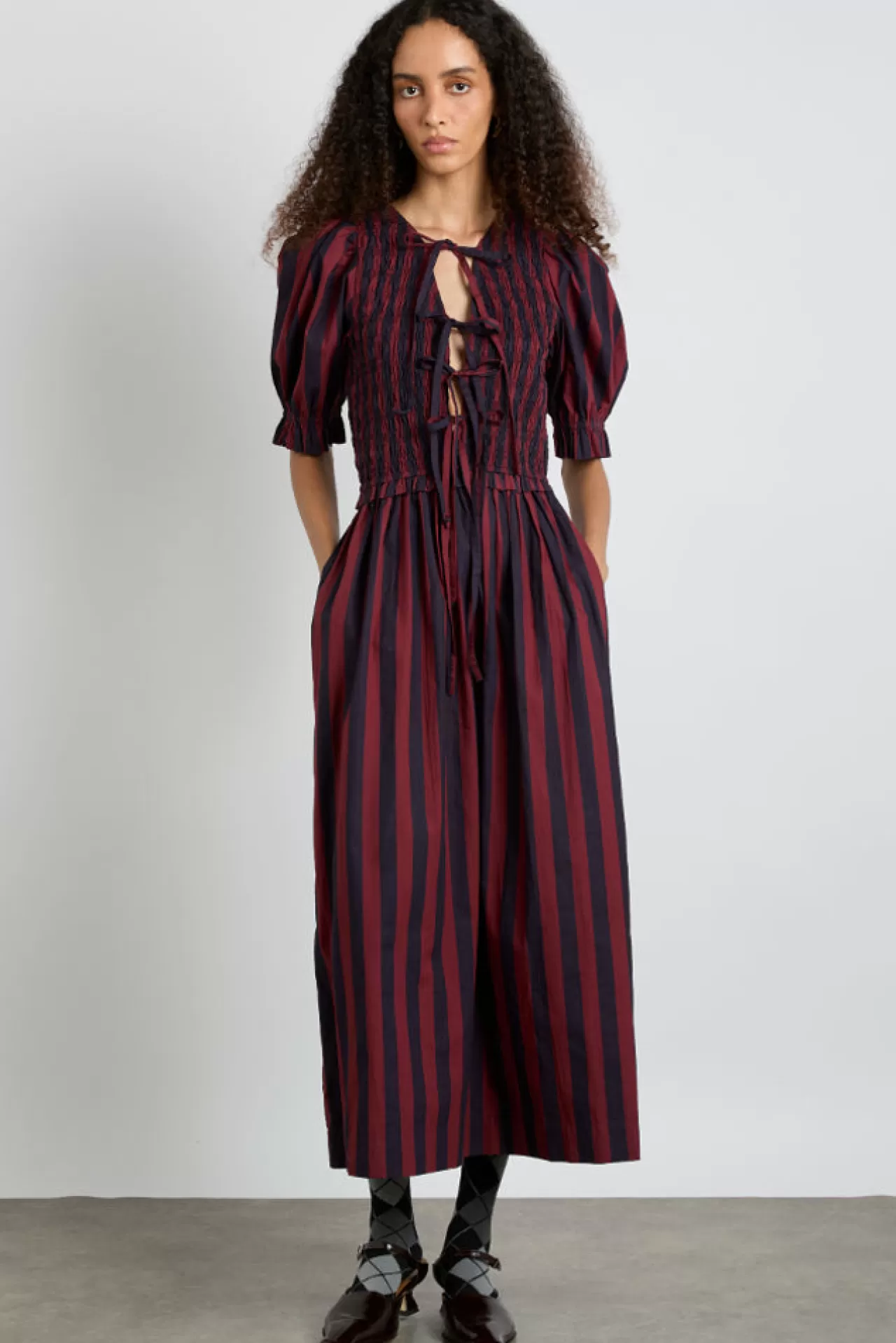 Cheap Damson Madder bluebelle midi dress - red/navy red/navy