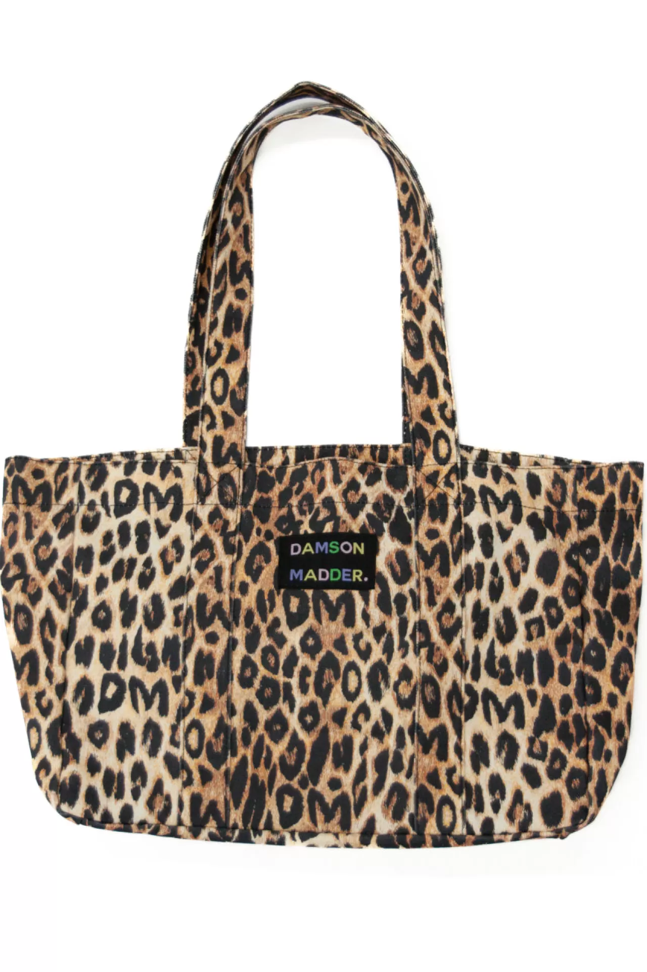 Online Damson Madder canvas tote bag leopard