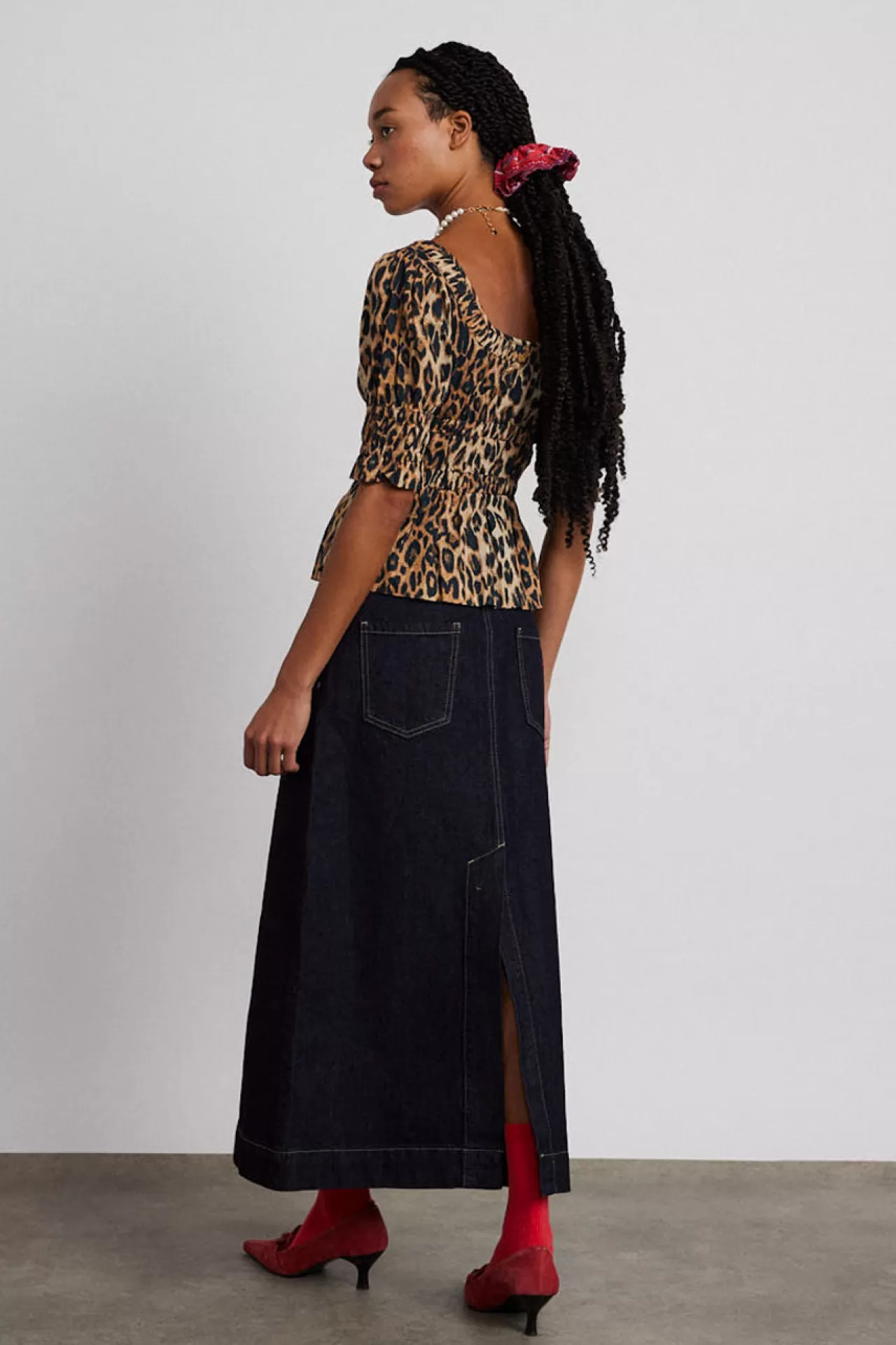 Hot Damson Madder charley denim skirt - dark indigo darkindigo