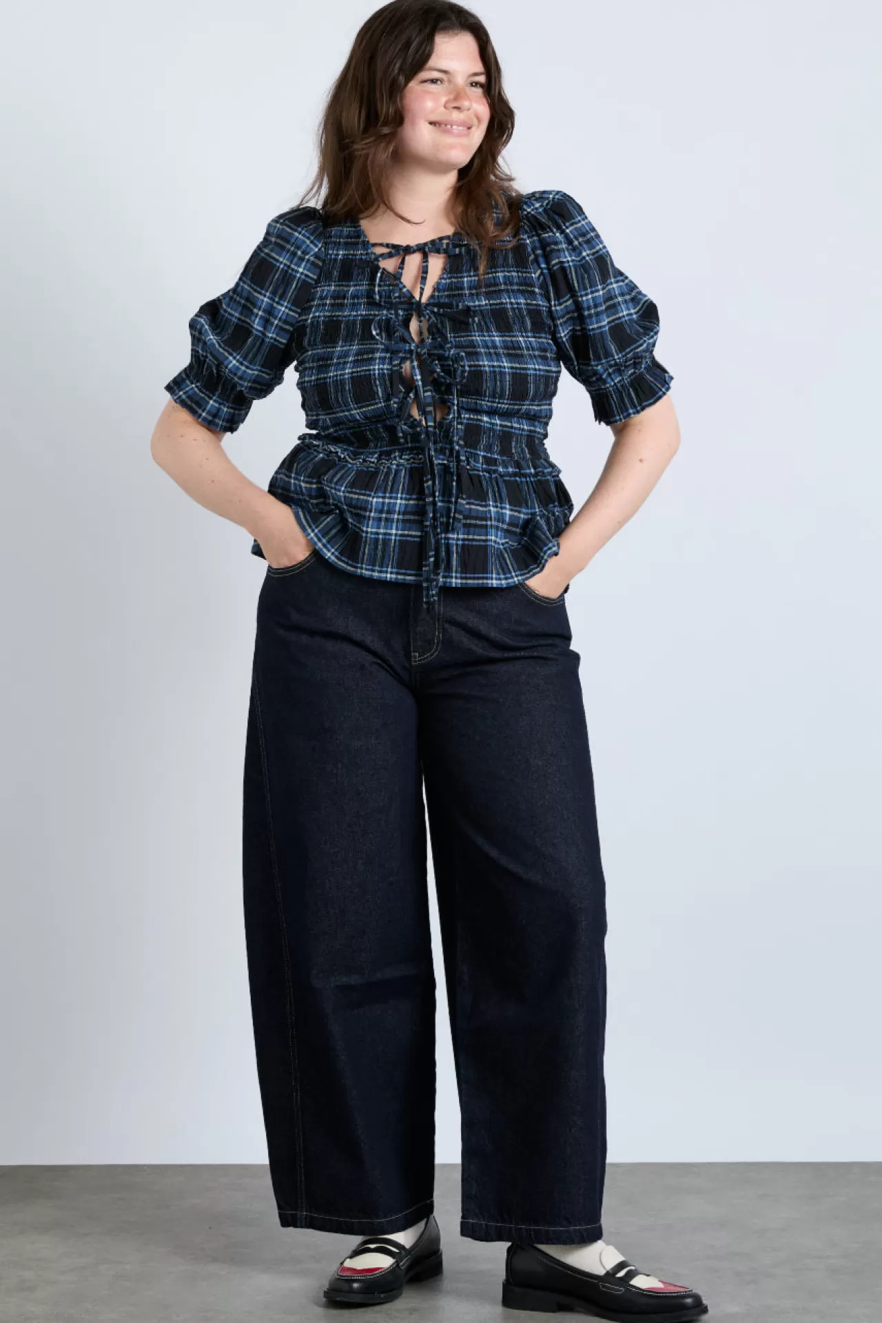 Sale Damson Madder dion jean - dark indigo blue