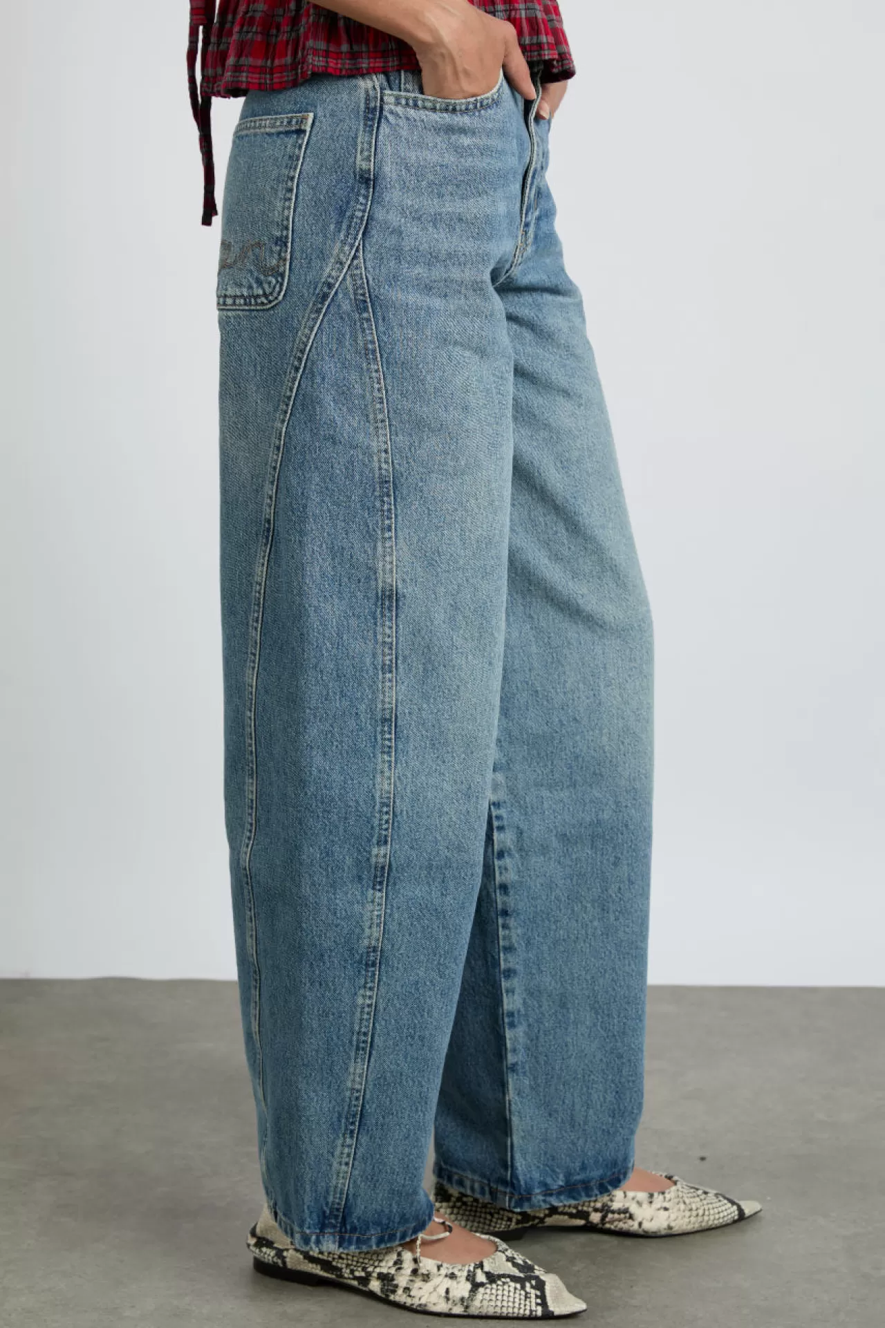 Best Damson Madder dion jeans - vintage wash blue