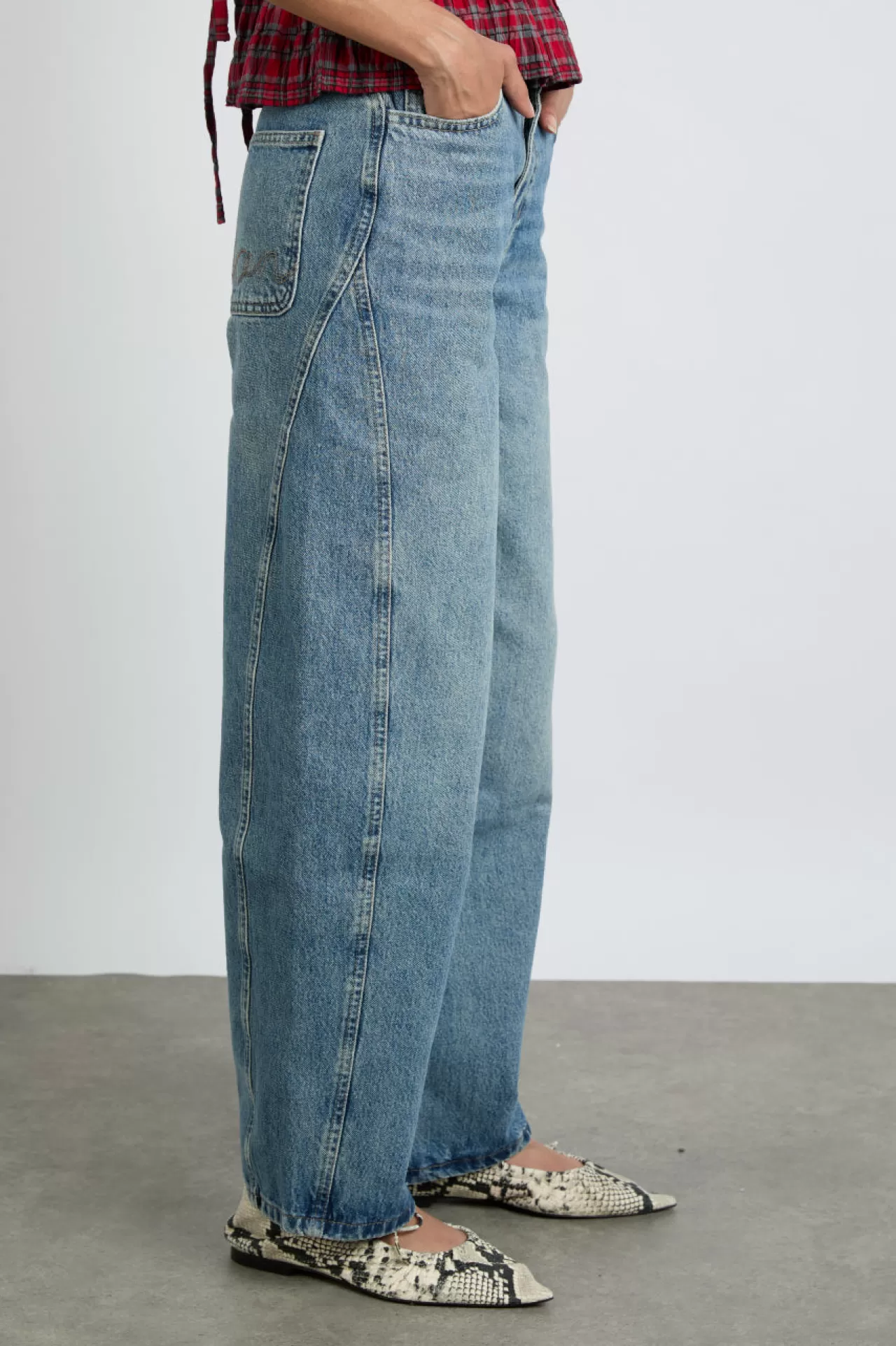 Best Damson Madder dion jeans - vintage wash blue