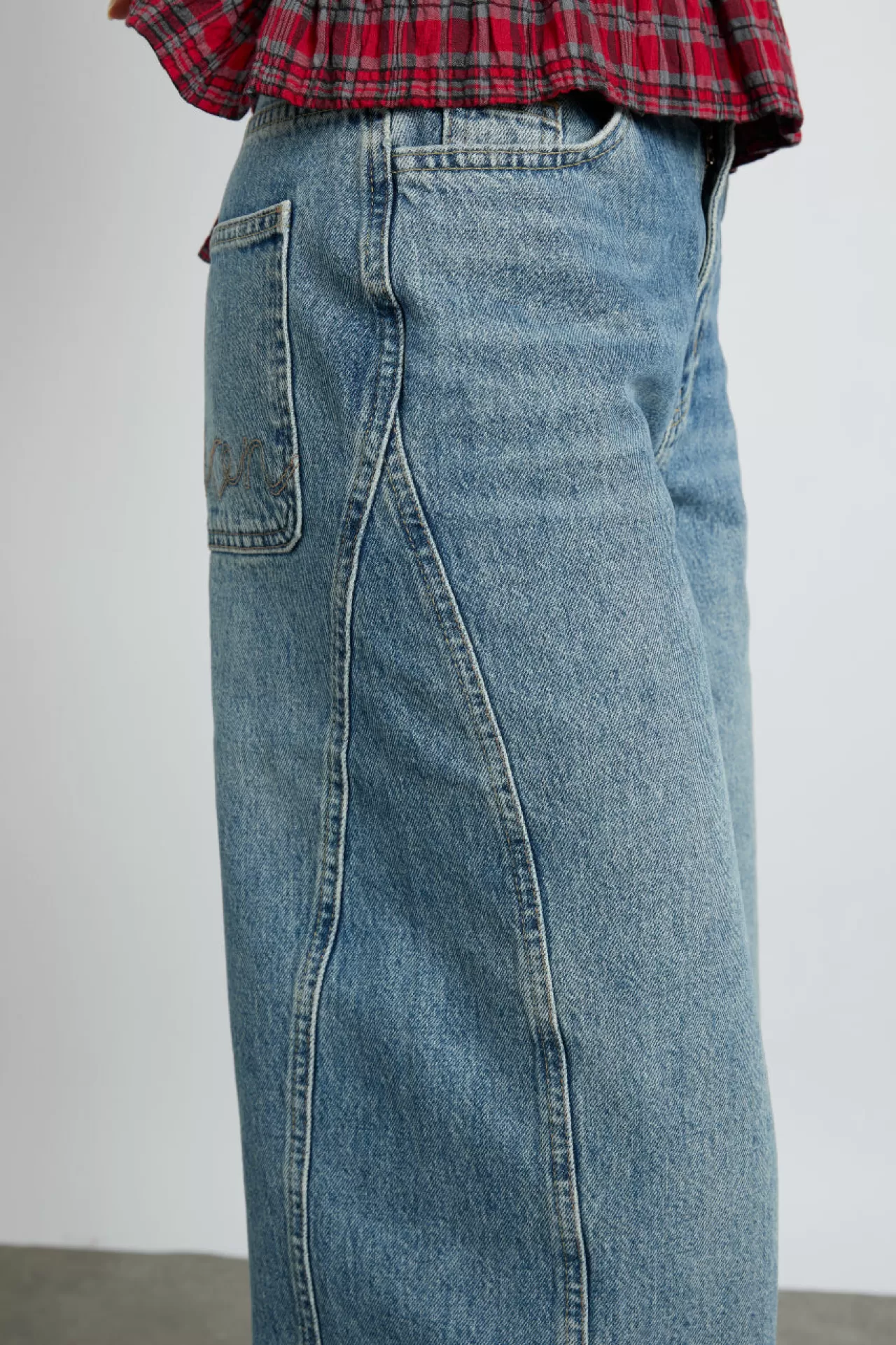 Best Damson Madder dion jeans - vintage wash blue