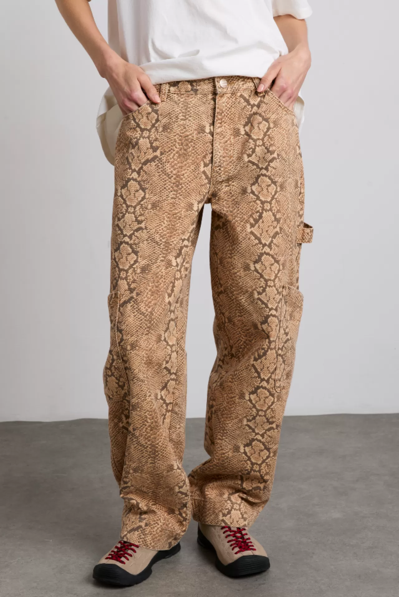 Online Damson Madder drew cargo jeans - snake print snakeprint