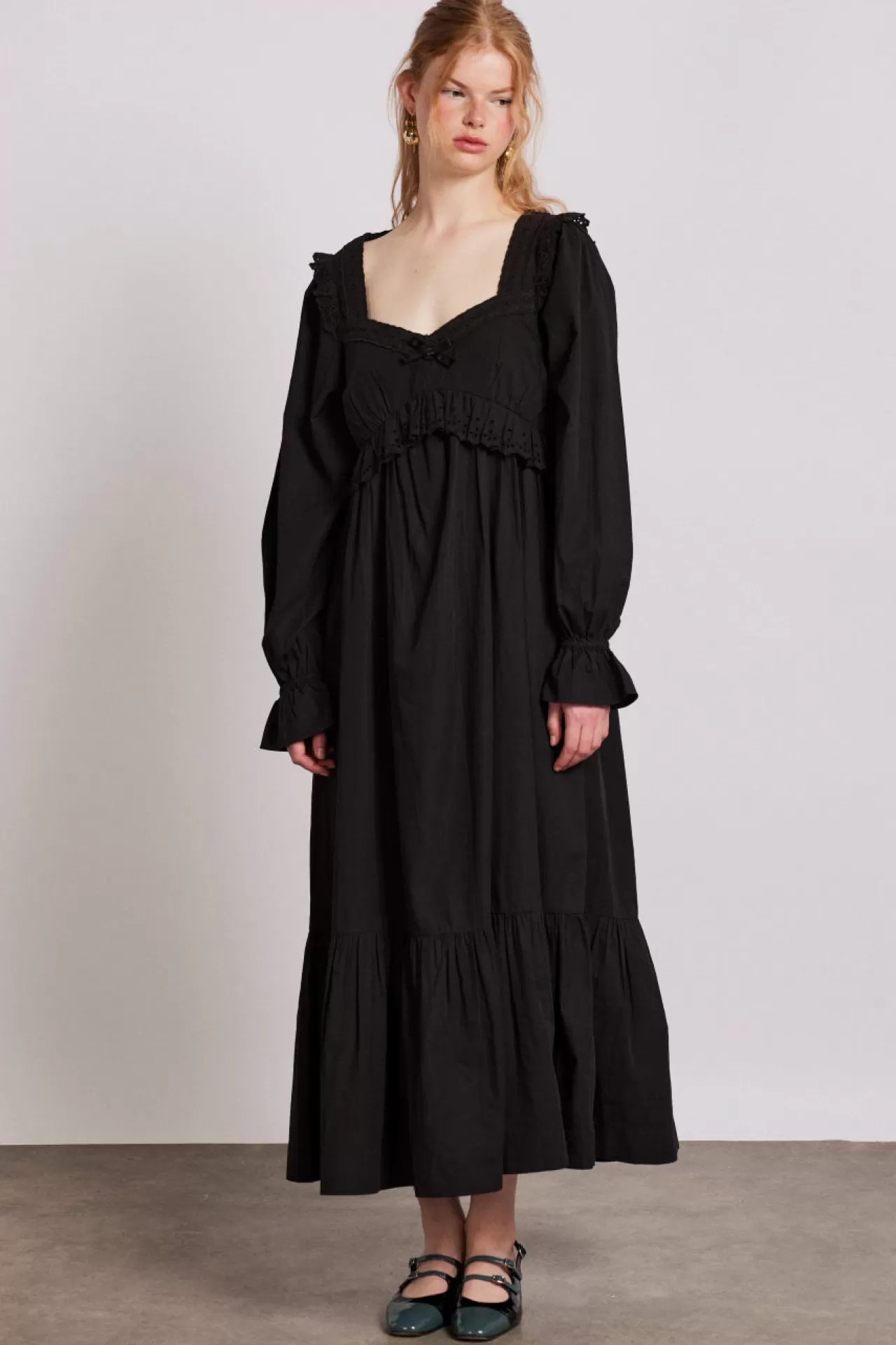 Flash Sale Damson Madder edith midi dress - black