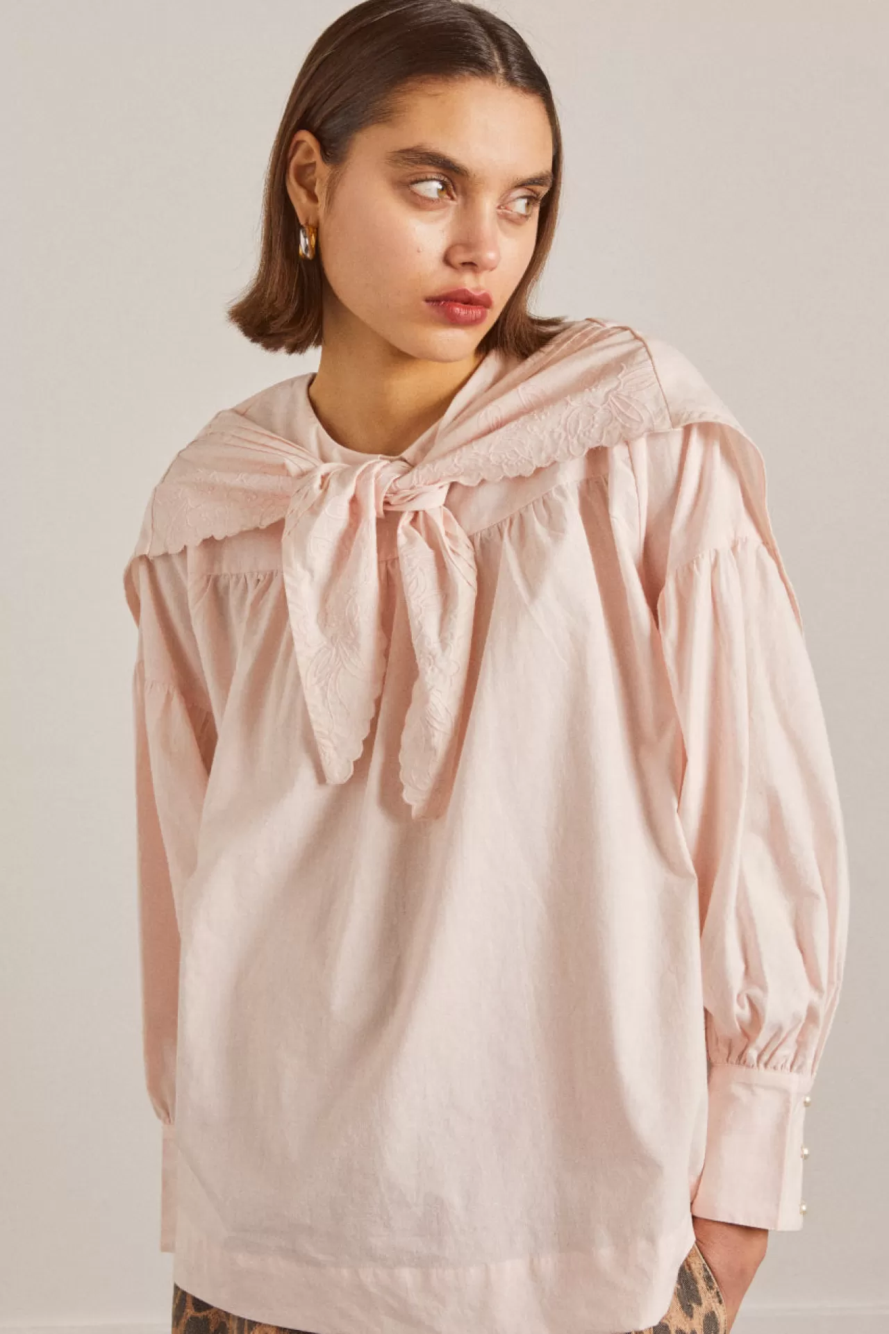 Cheap Damson Madder embroidered candy blouse - pink
