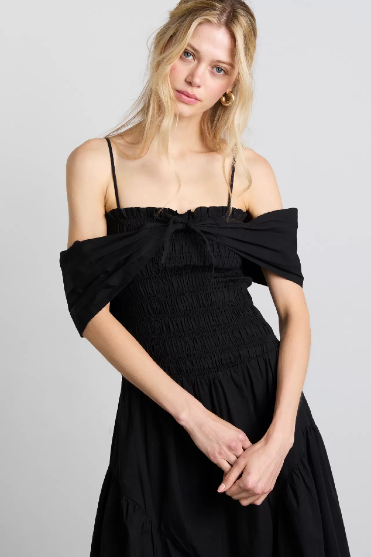 Fashion Damson Madder esmerelda midi multi-way dress - black