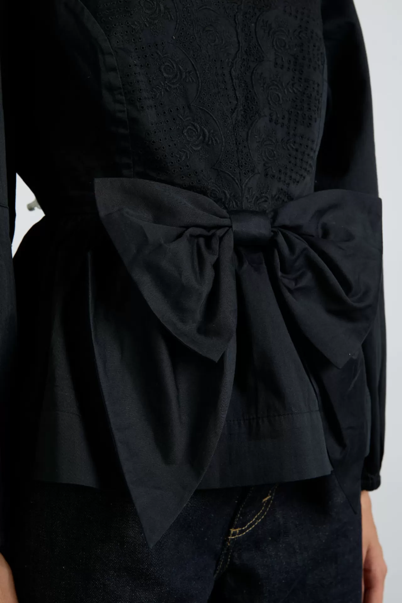 Online Damson Madder eugenie bow blouse - black