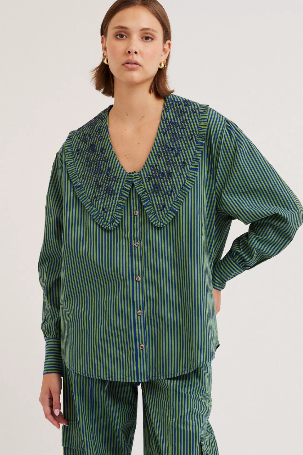 Best Damson Madder fontaine blouse stripe -