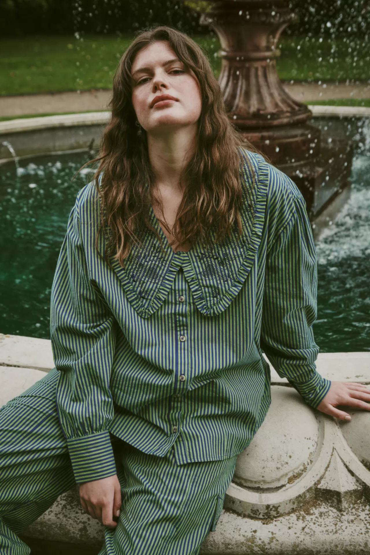 Best Damson Madder fontaine blouse stripe -