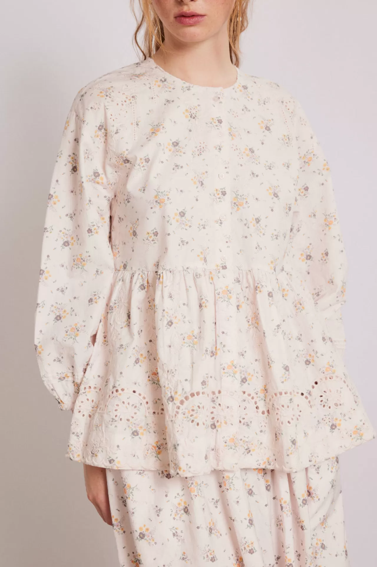 Cheap Damson Madder gretchen blouse - vintage ditsy pink
