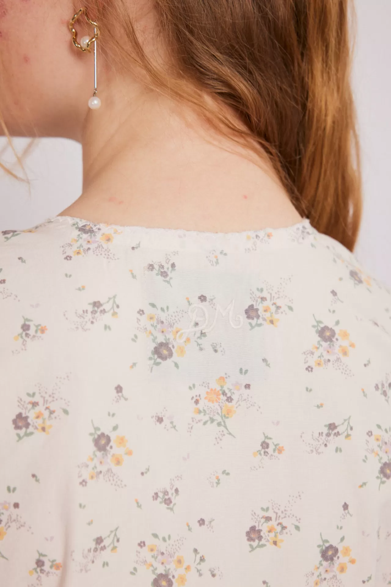 Cheap Damson Madder gretchen blouse - vintage ditsy pink