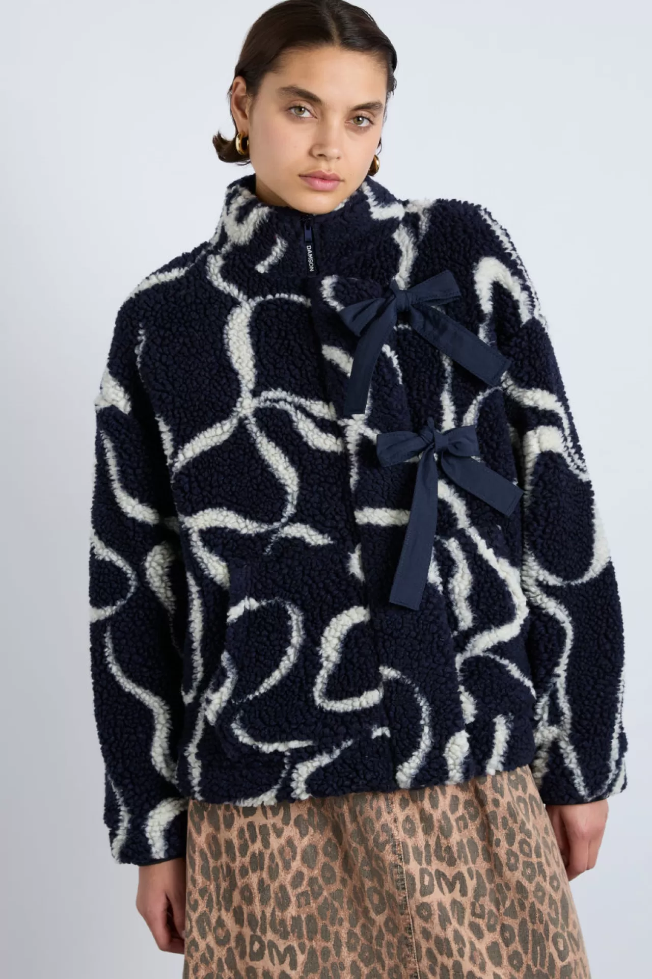 Store Damson Madder ingrid borg jacket- bows navy