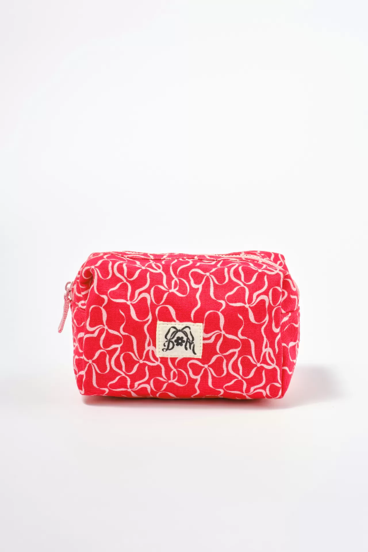 Store Damson Madder make up bag - bow print pink/red