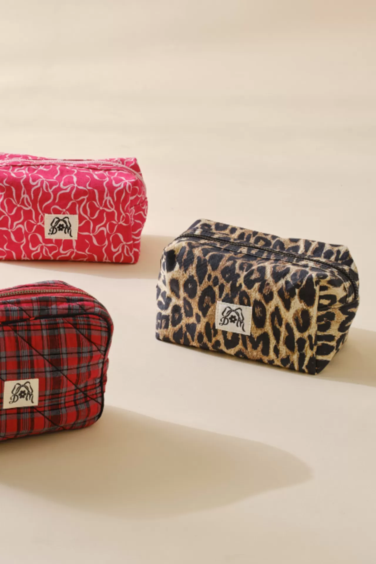 Discount Damson Madder make up bag - leopard multi