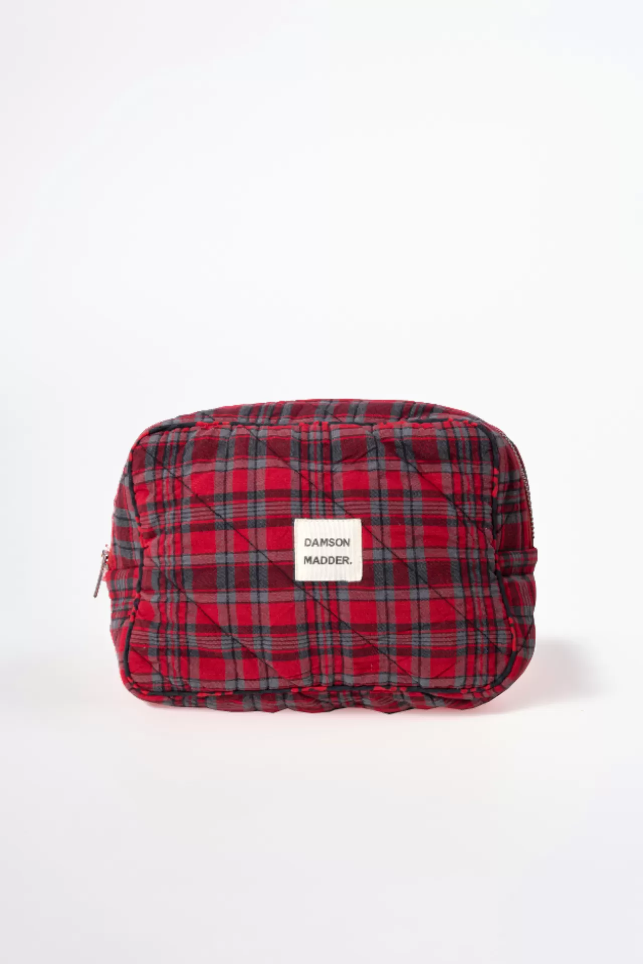 Best Damson Madder make up bag - check red