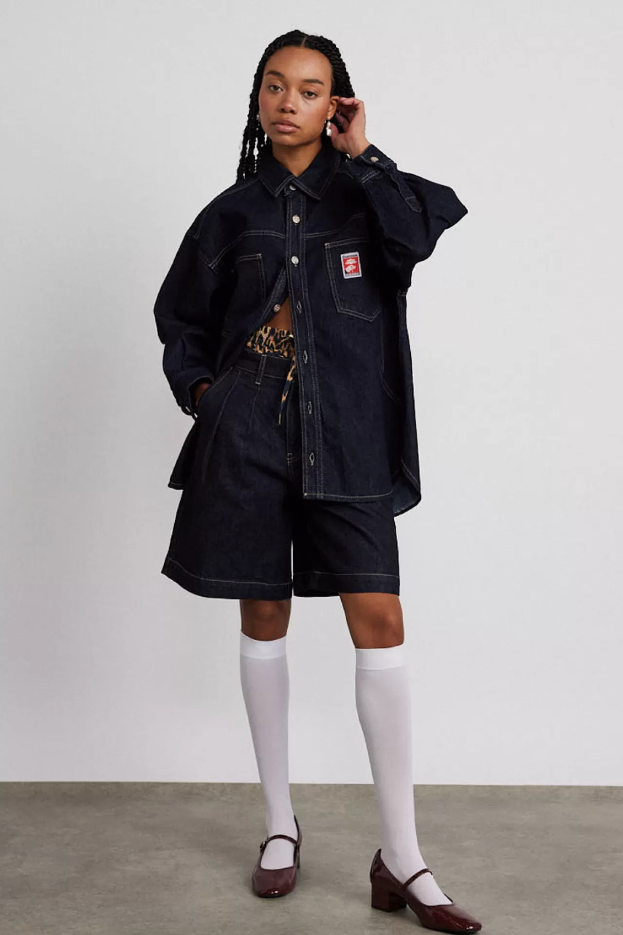 Hot Damson Madder nova jorts - indigo darkindigo
