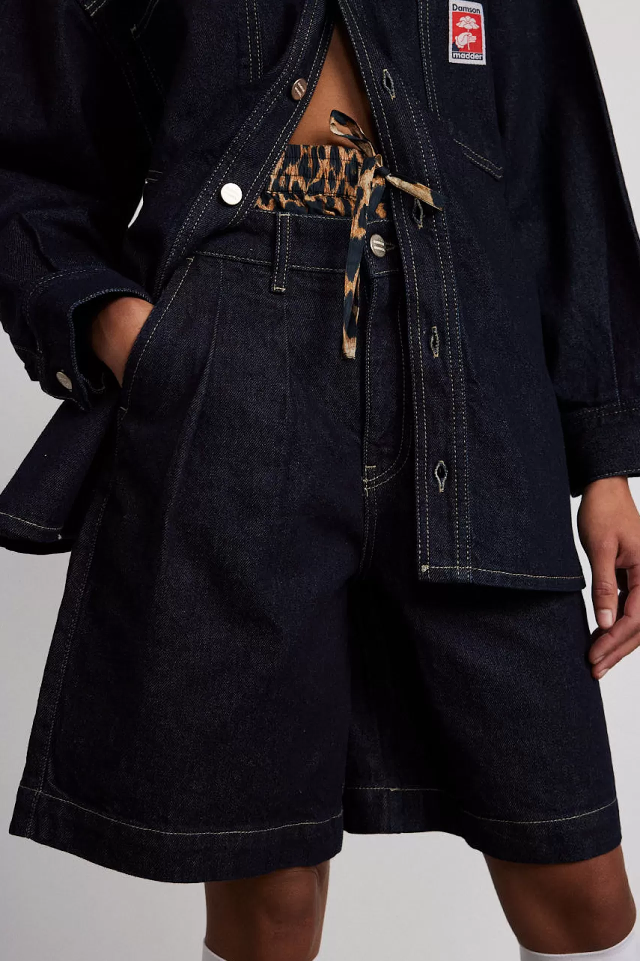 Hot Damson Madder nova jorts - indigo darkindigo