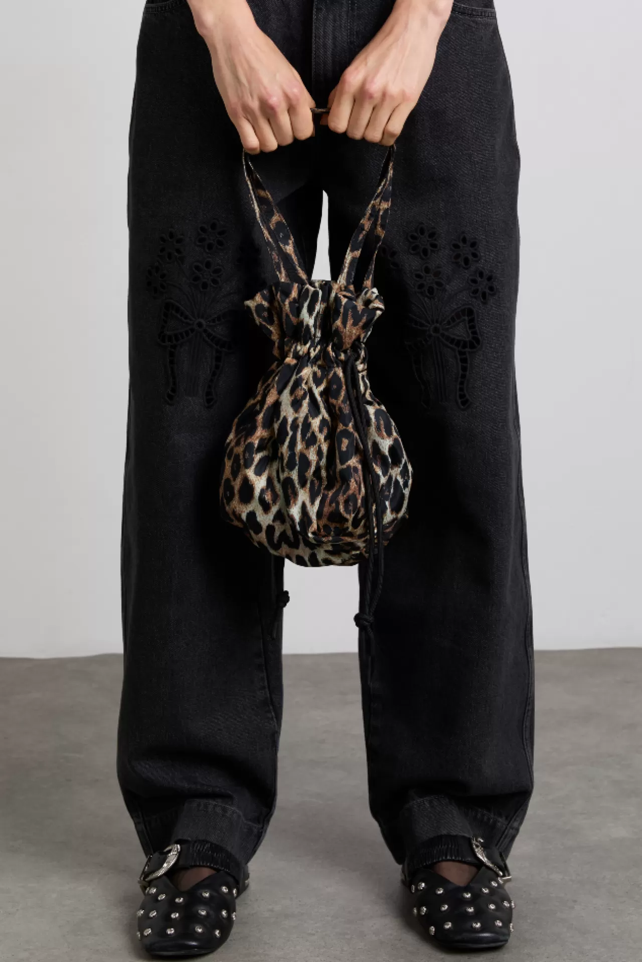 Sale Damson Madder pouch bag in leopard