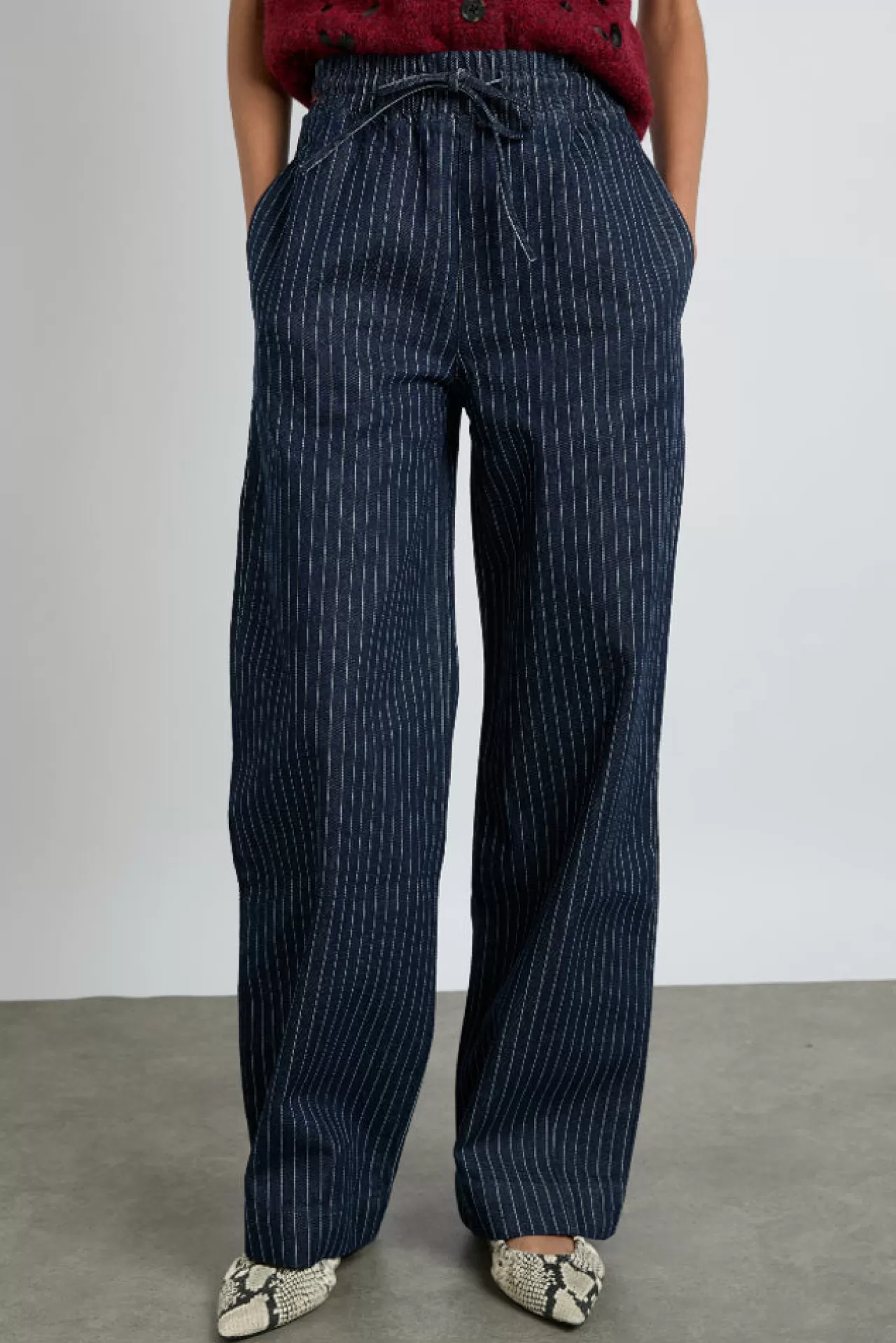 Sale Damson Madder rafe jeans - pin stripe navy