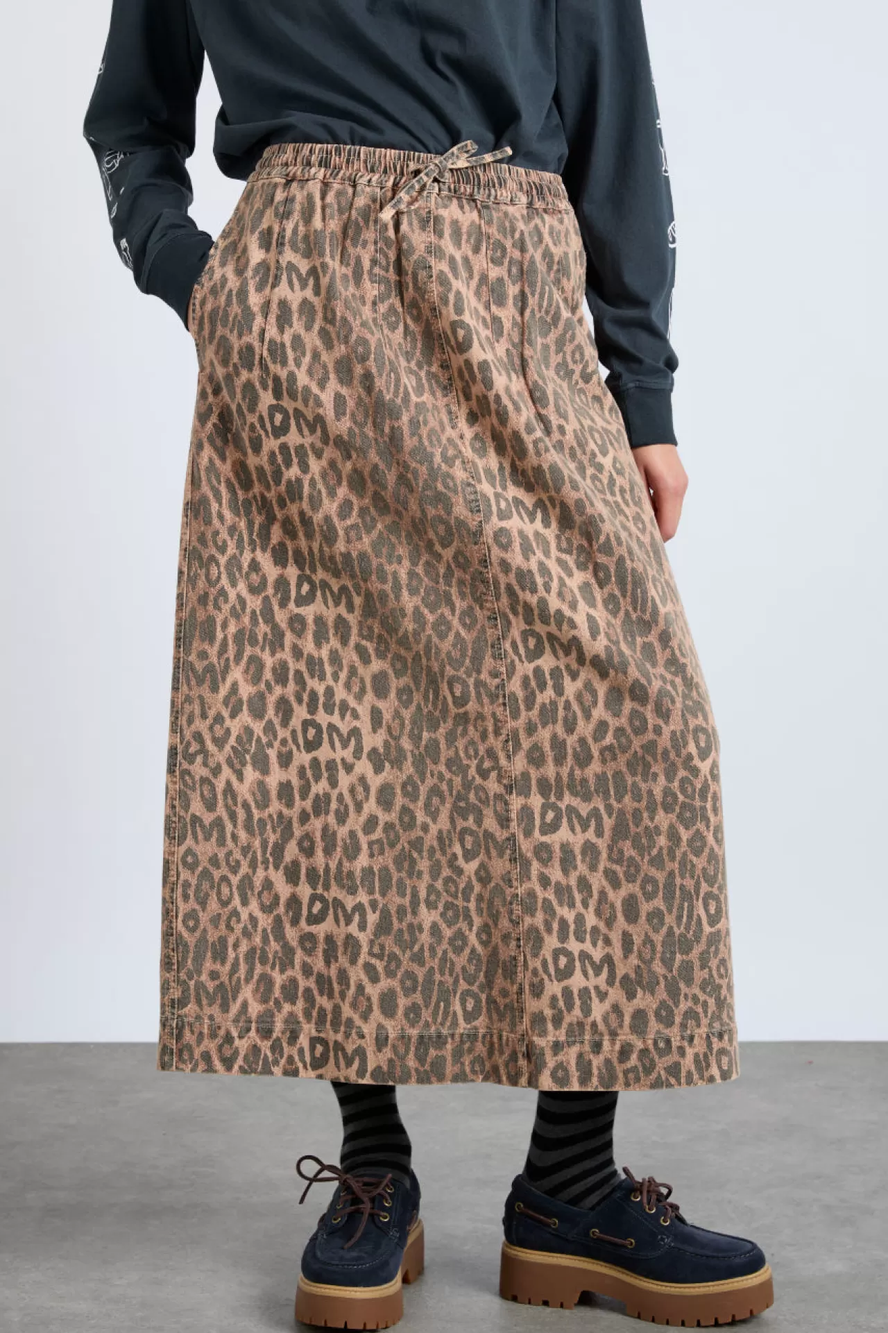 Cheap Damson Madder rafe skirt - leopard