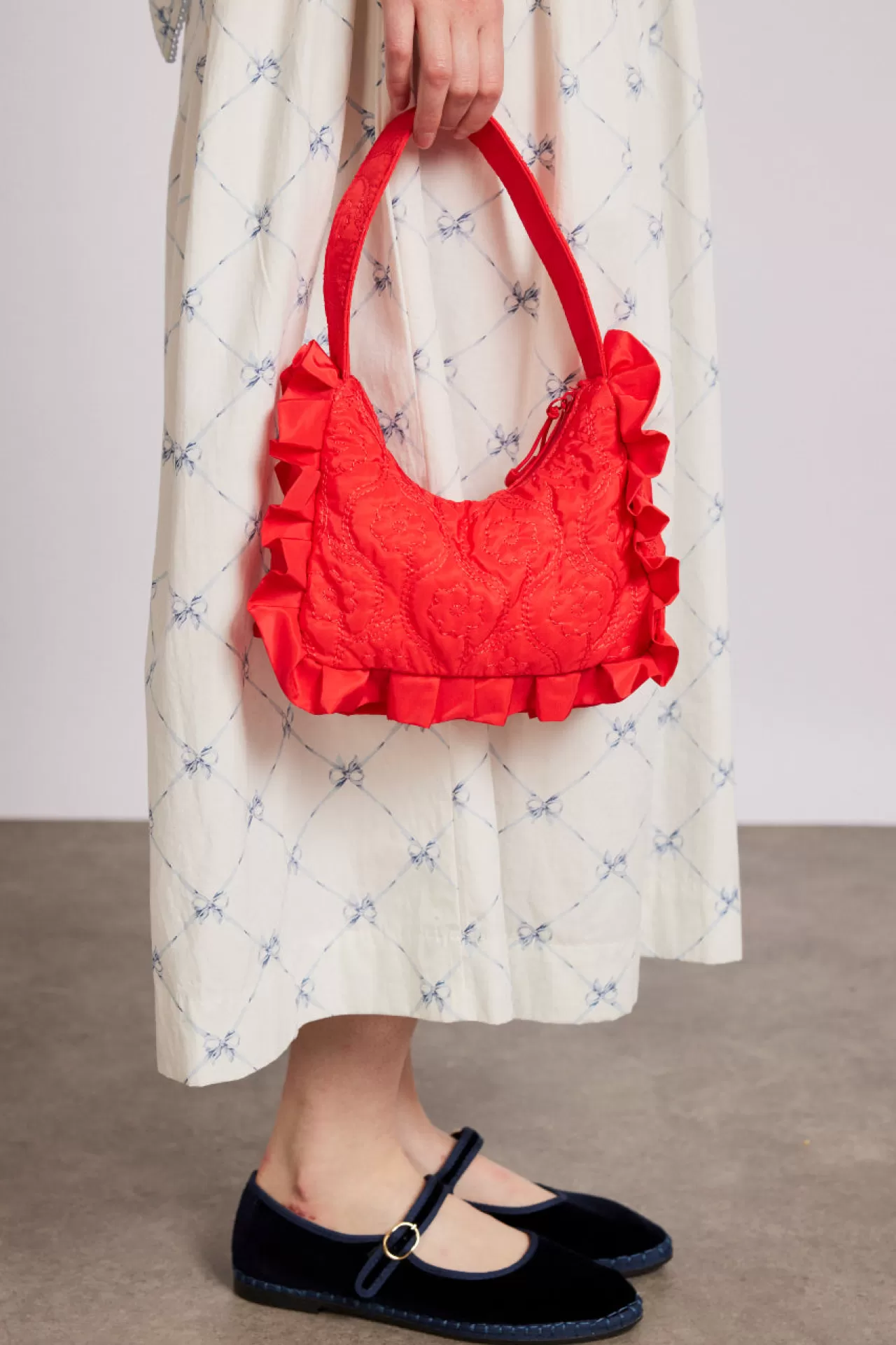 Cheap Damson Madder 90's frill shoulder bag - red