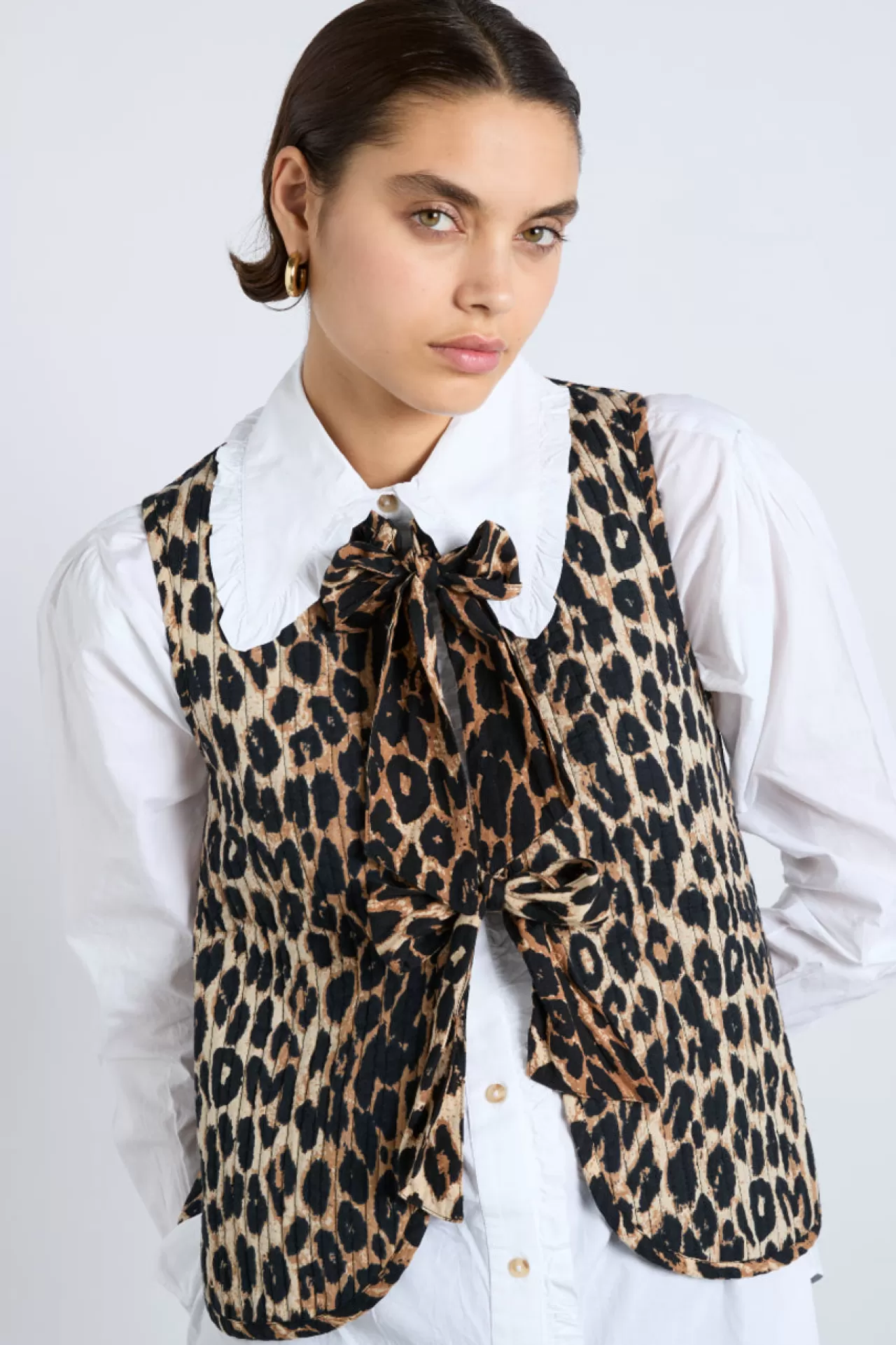 Cheap Damson Madder tilly gilet - leopard
